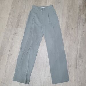 Essence By Theme Grey Dress Pant Size: XS